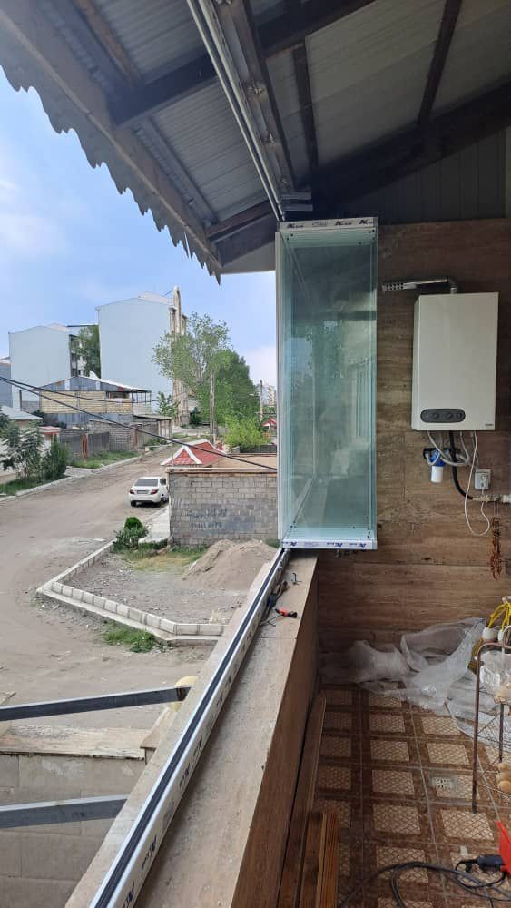 تولید و اجرا نمای شیشه ای کرتین وال سلیمانی در رستم آباد